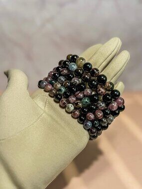 Tourmaline Beaded Bracelet (Bead size: 7mm-8mm)